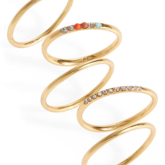 Madewell Twinklelight Stacking Ring Set - Picture 2 of 2